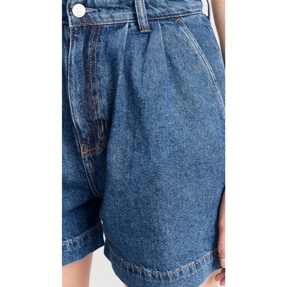 Reformation Jeans Francis High Rise Pleated Shorts Size 27 - Picture 5 of 10